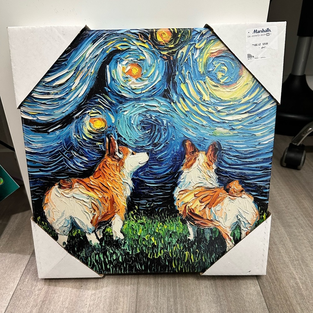 Corgi Starry Night